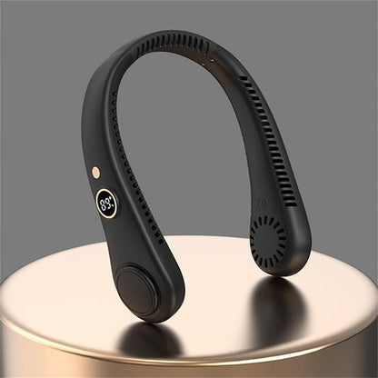 Turbo mini AC neck fan by smile store