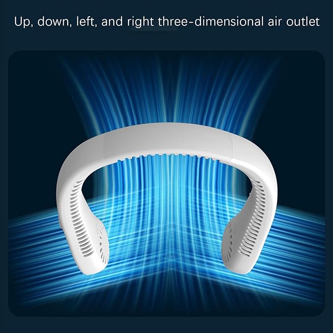 Turbo mini AC neck fan by smile store