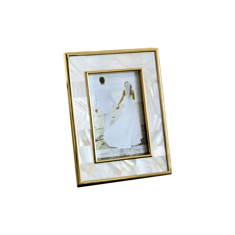 Creative Soft Decoration Home Metal Shell Wedding Photo Frame