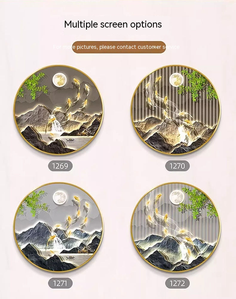 Nine Fish Pattern Entrance Decoration Aisle Wall Hanging Painting