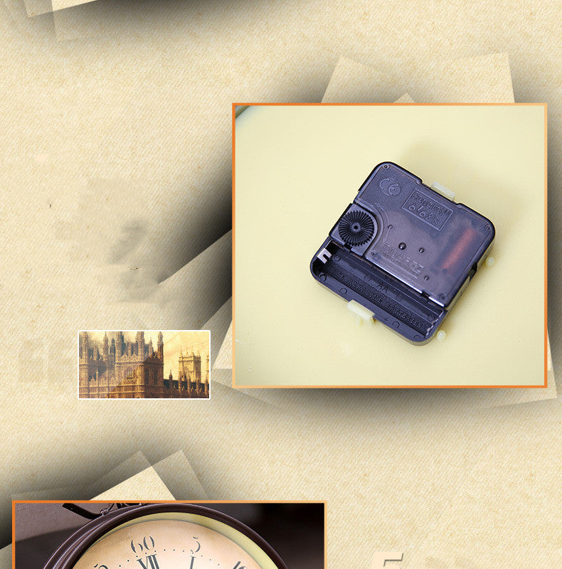 Tieyi Retro Creative Home Wall Clock