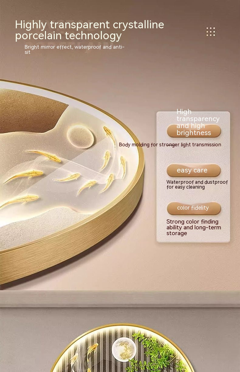 Nine Fish Pattern Entrance Decoration Aisle Wall Hanging Painting