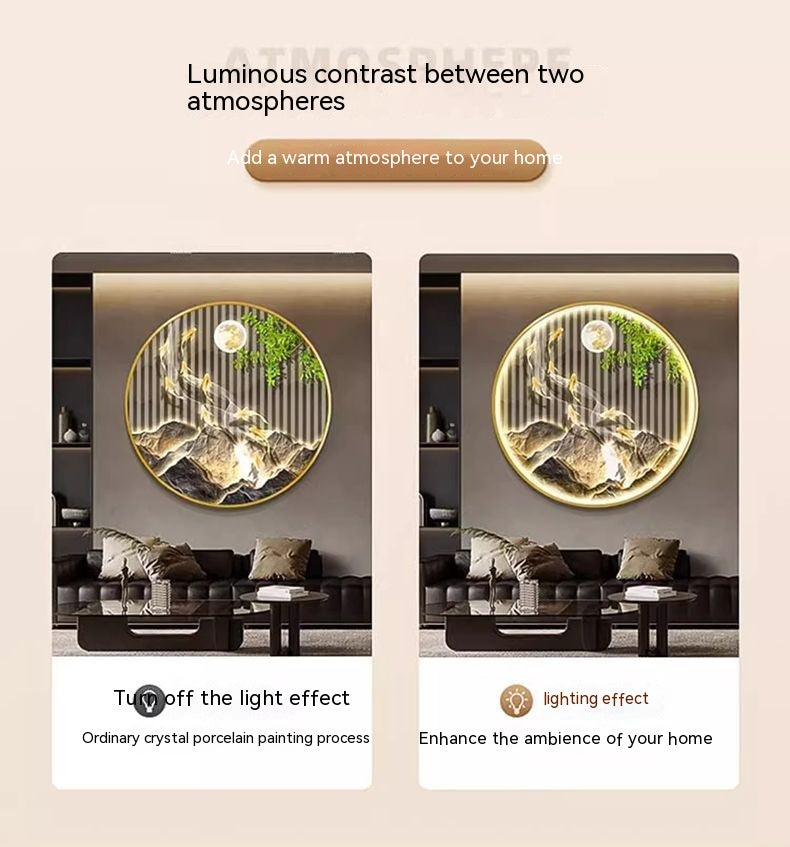 Nine Fish Pattern Entrance Decoration Aisle Wall Hanging Painting