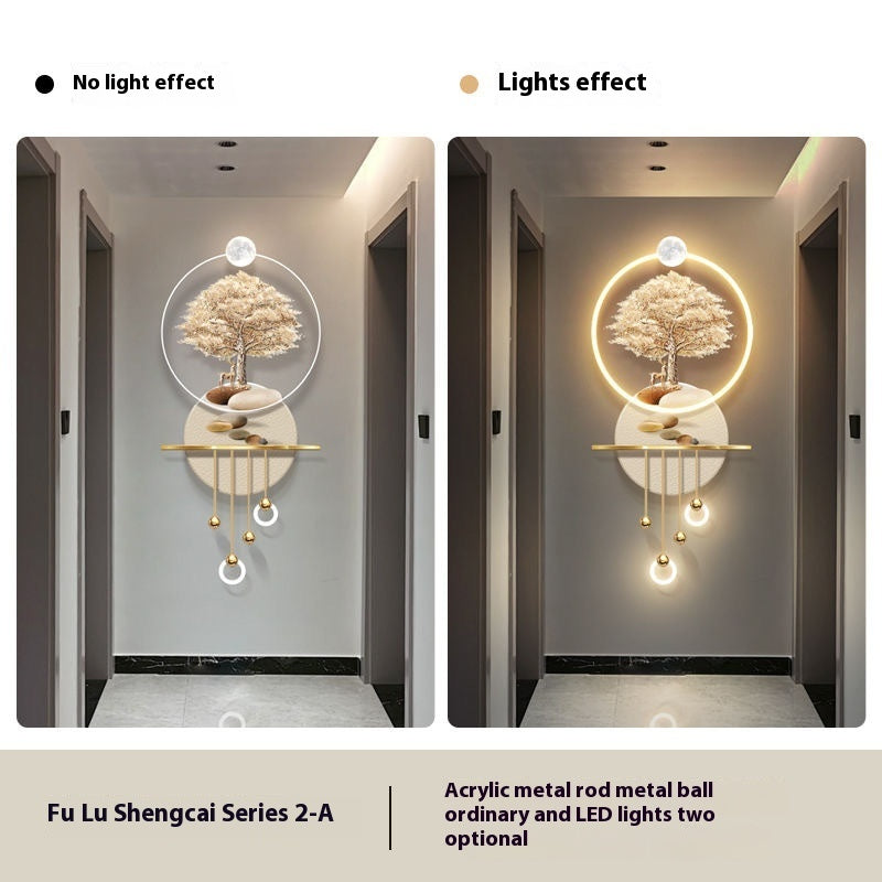 Pachira Macrocarpa Entrance Painting Aisle Corridor Cream Style